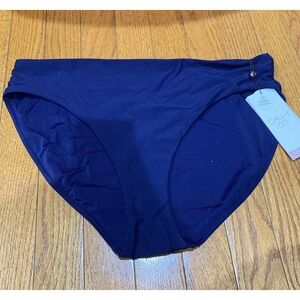 Calia Core‎ Mid Rise Bikini Bottom Size Medium Blue Swim
